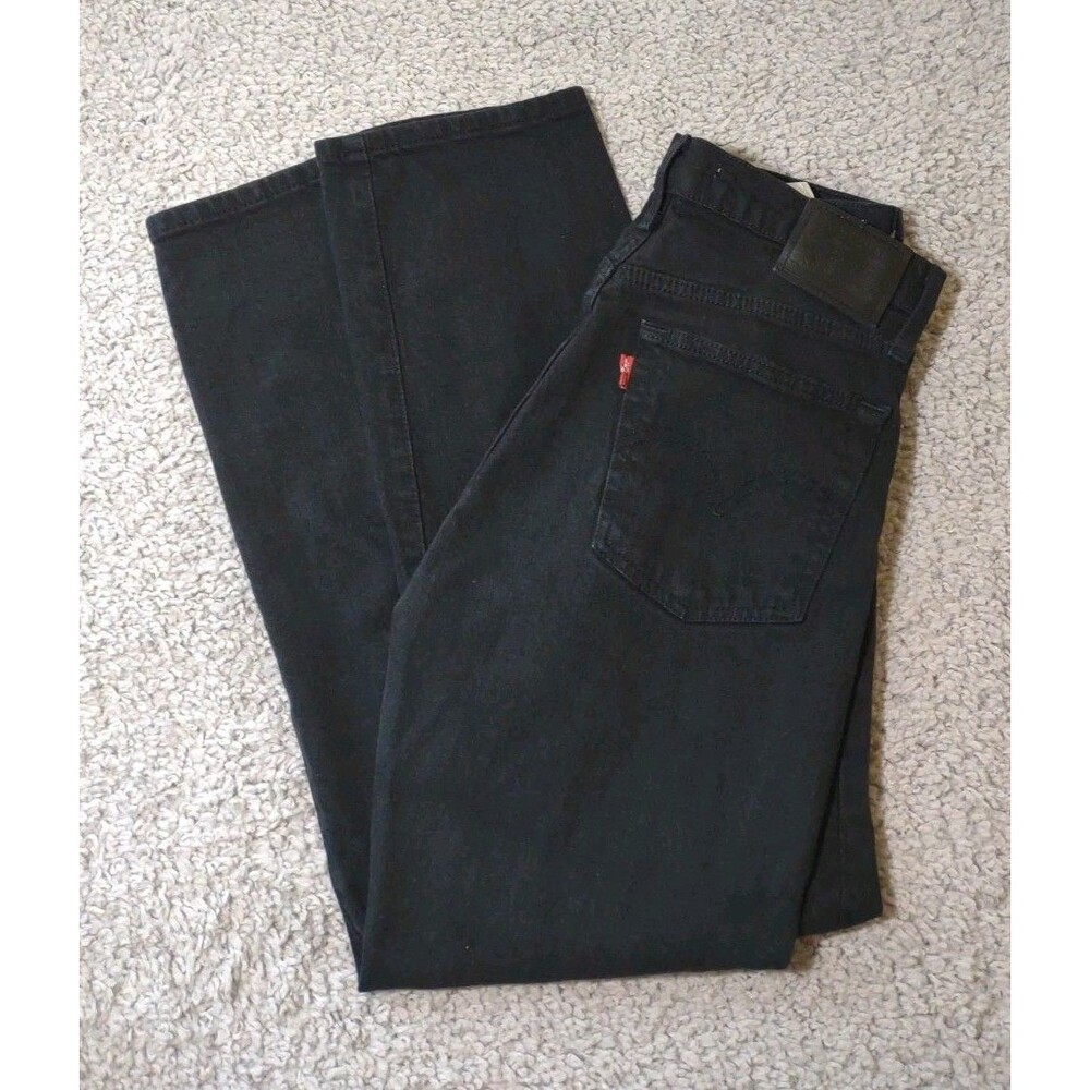 Levis Womens Jeans Black Size 25 Wedgie Straight Denim Stretch Cotton Blend